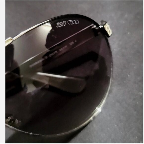 Authentic Jimmy Choo Dominique/S Silver Sunglasses Made in Italy w Case 125mm main image 9